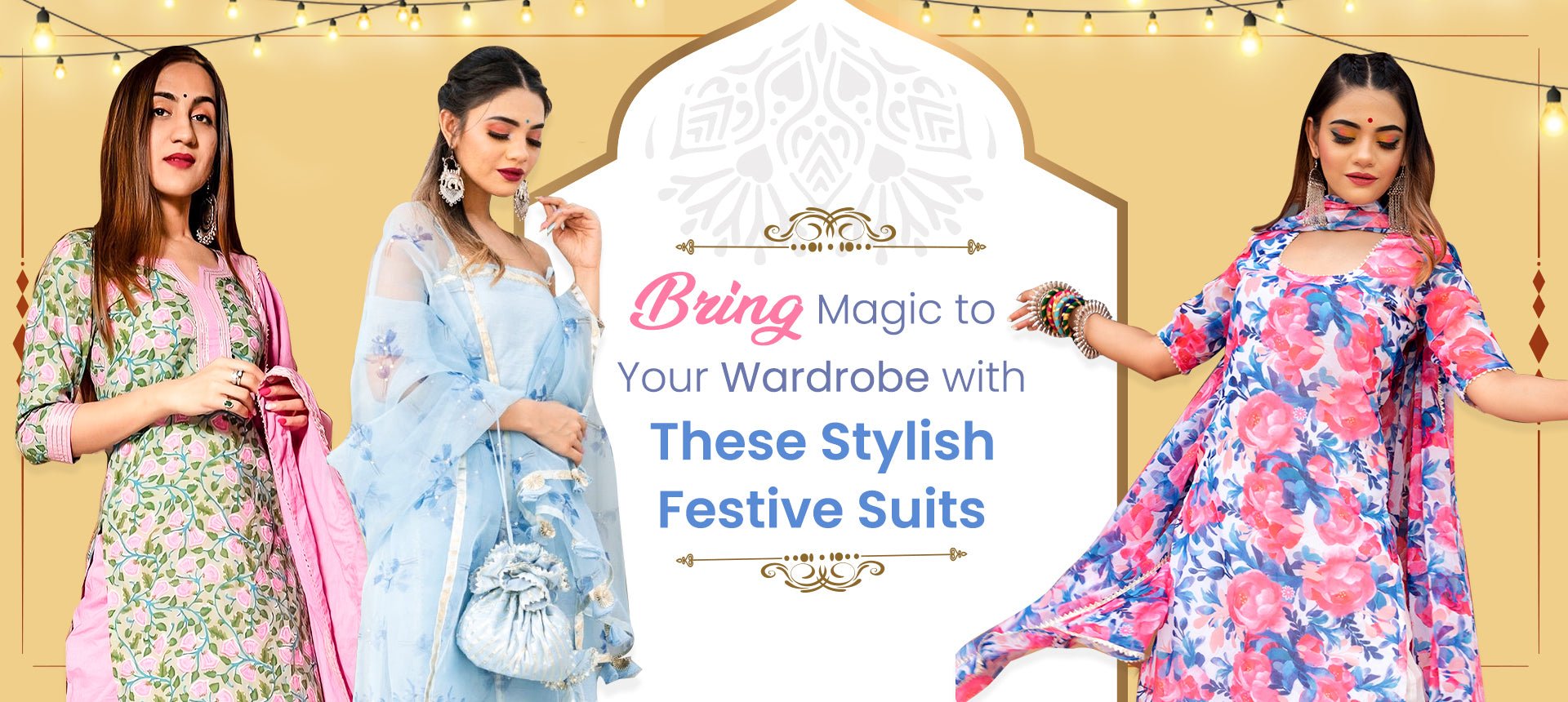 Bring Magic To Your Wardrobe With These Stylish Festive Suits - Pomcha Jaipur