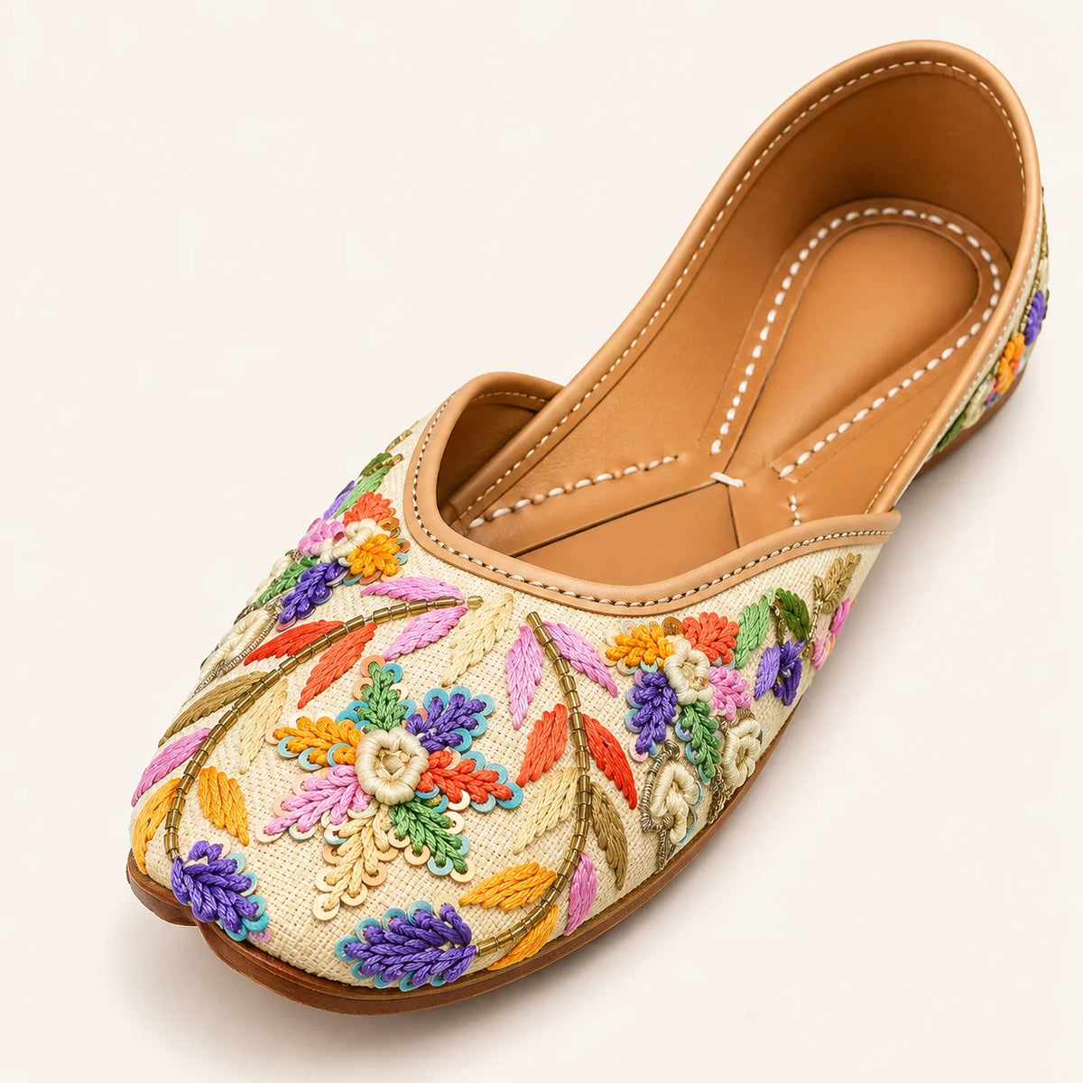 MULTICOLOUR HANDWORK JUTTIS FOR WOMEN