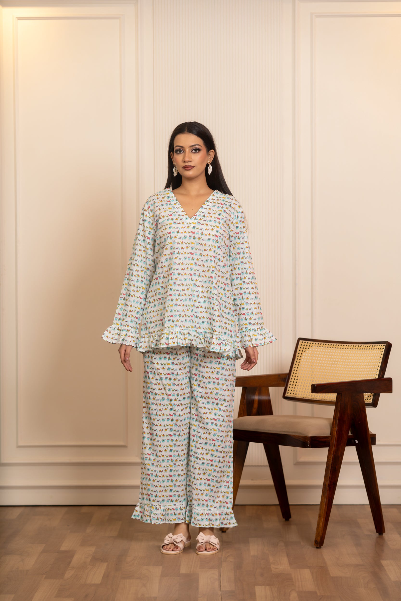 SUKOON NEEL SAFED SAFAR COTTON CO-ORD SETS