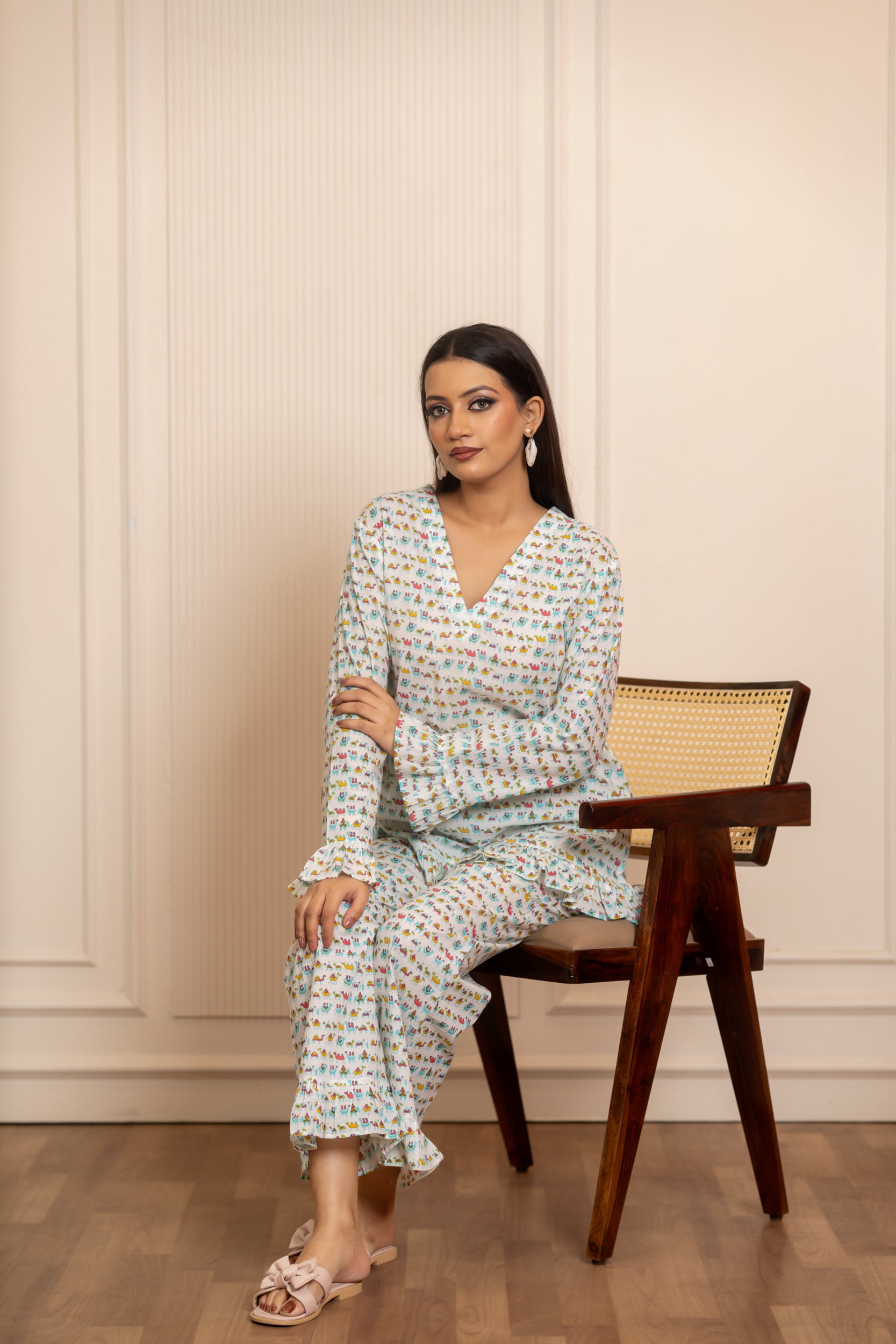 SUKOON NEEL SAFED SAFAR COTTON CO-ORD SETS