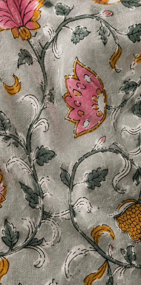 MEADOW BLOOM FLORAL COTTON FABRIC