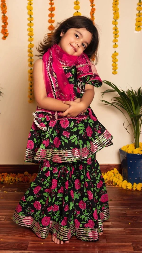 GULMOHAR COTTON HAND BLOCK PRINT FAMILY OUTFIT COMBO