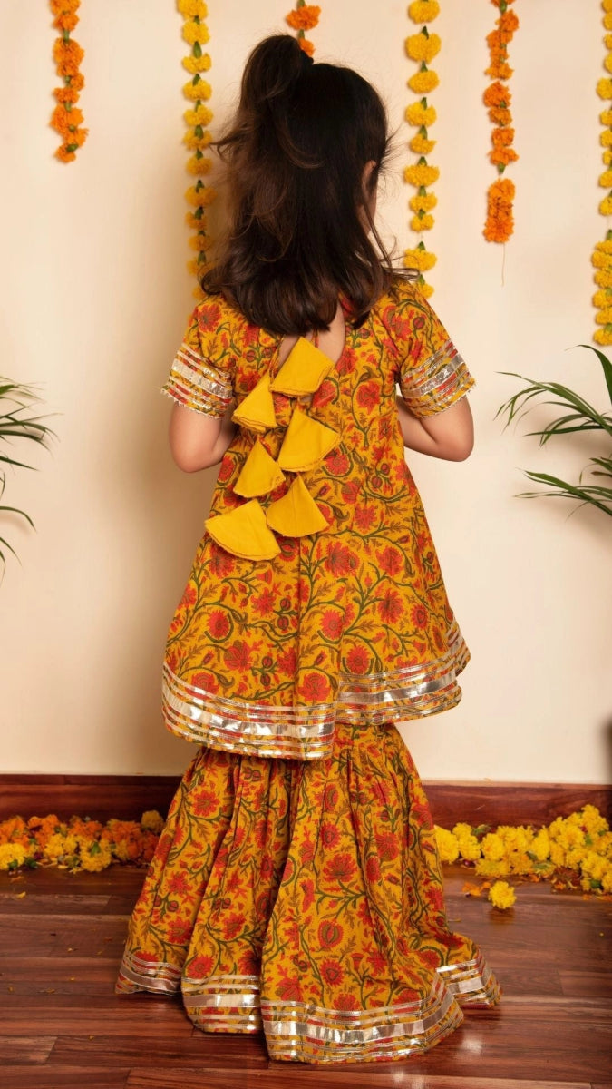 BACHPAN DARPAN SHARARA SET - Pomcha Jaipur