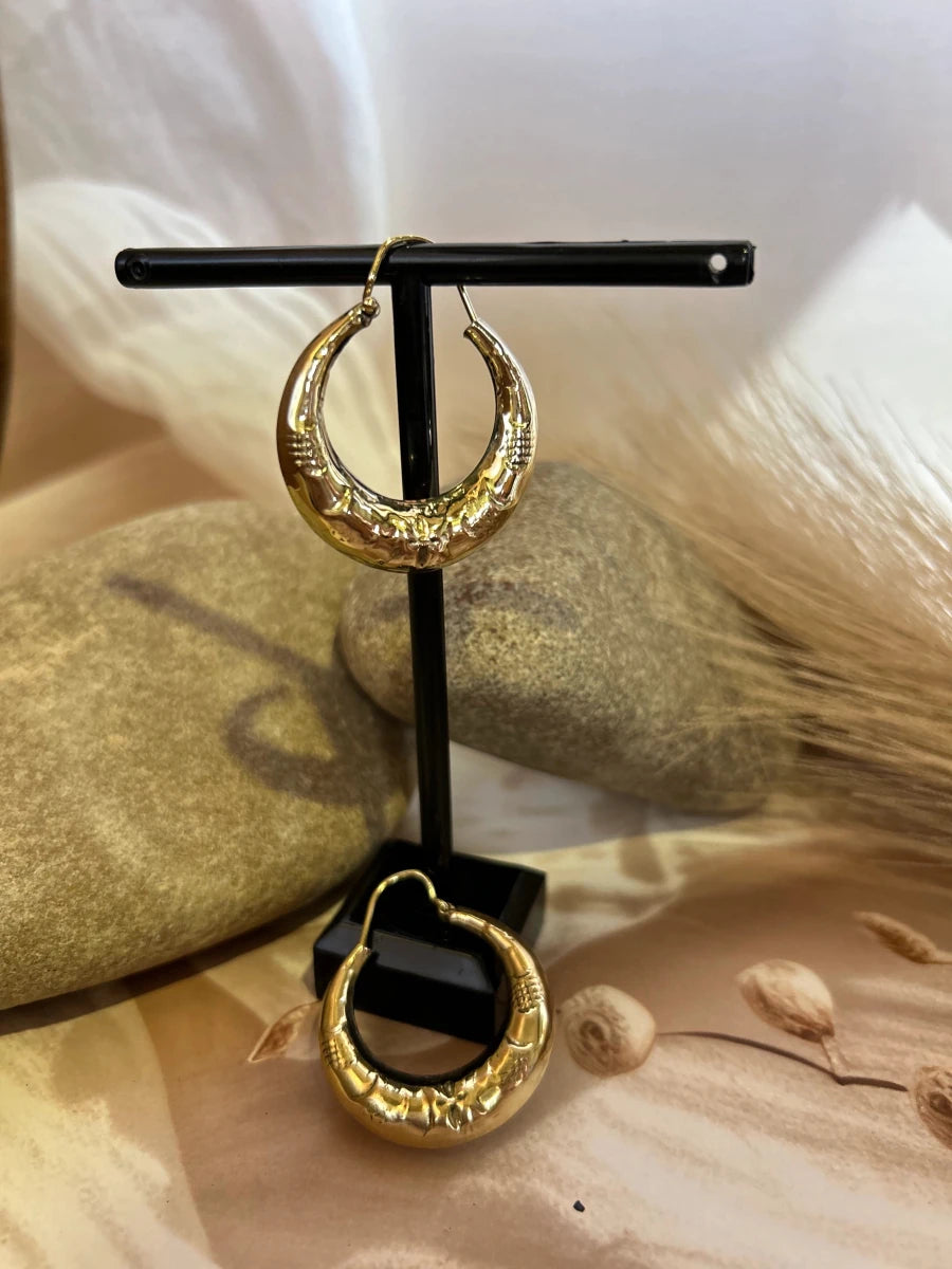 CLASSIC BOHO HOOPS - Pomcha Jaipur