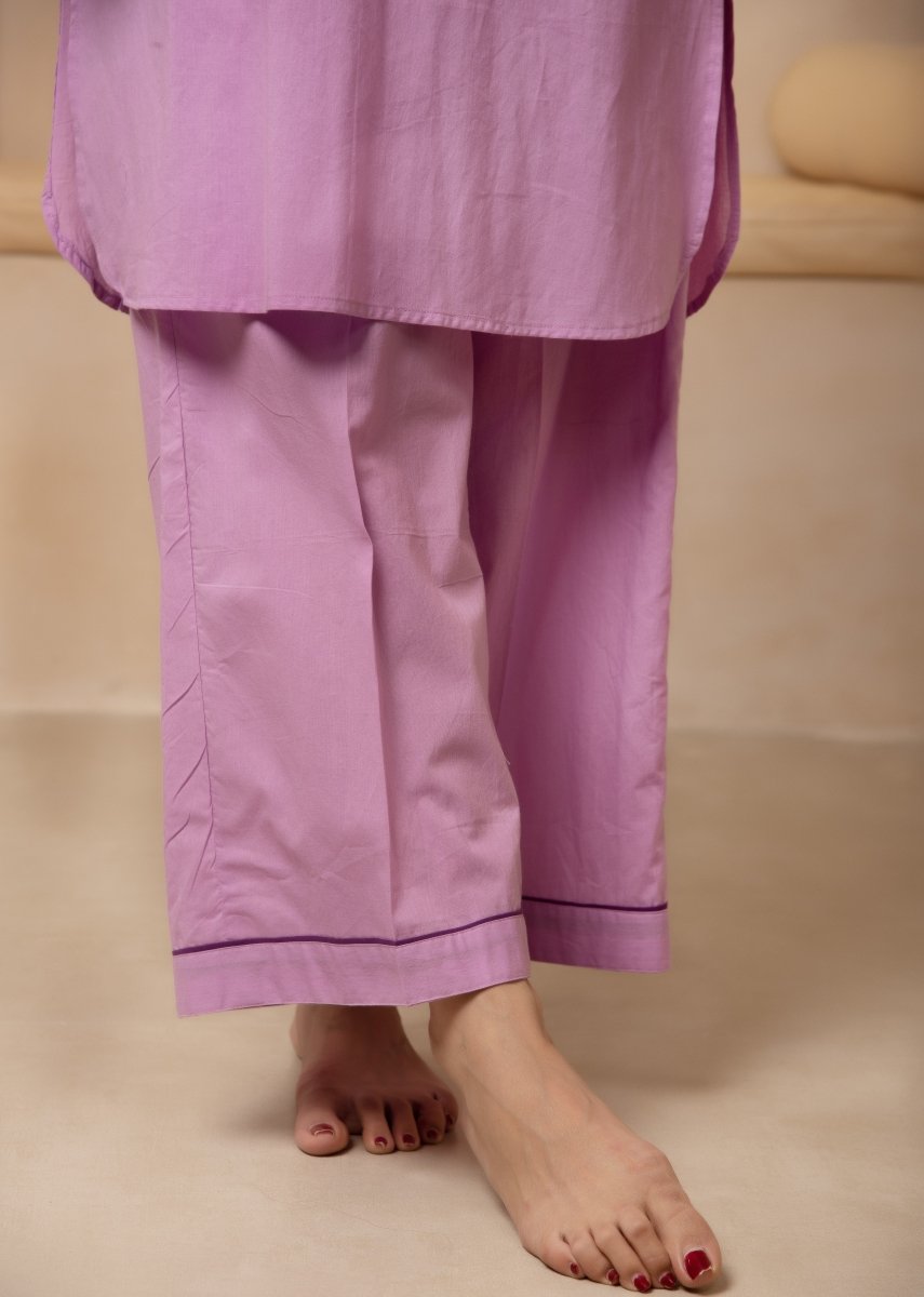 DHOOP CHAAV ORCHID PURPLE COTTON CO - ORD SET - Pomcha Jaipur