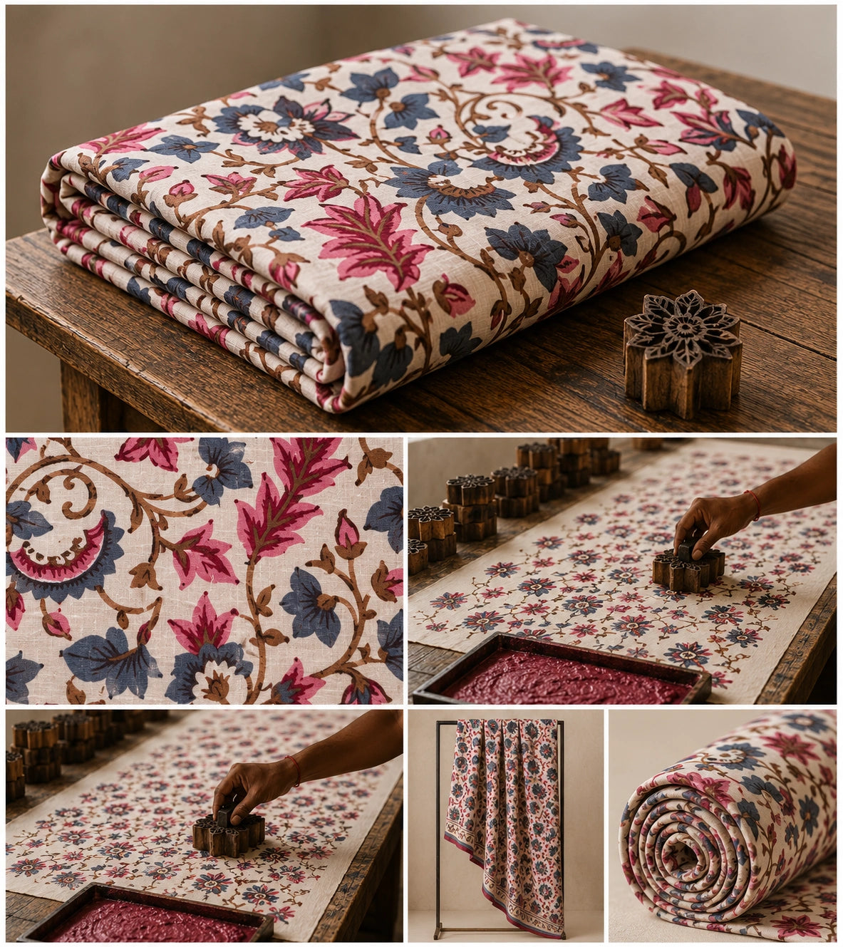 BOTANICAL BLOOM COTTON FABRIC