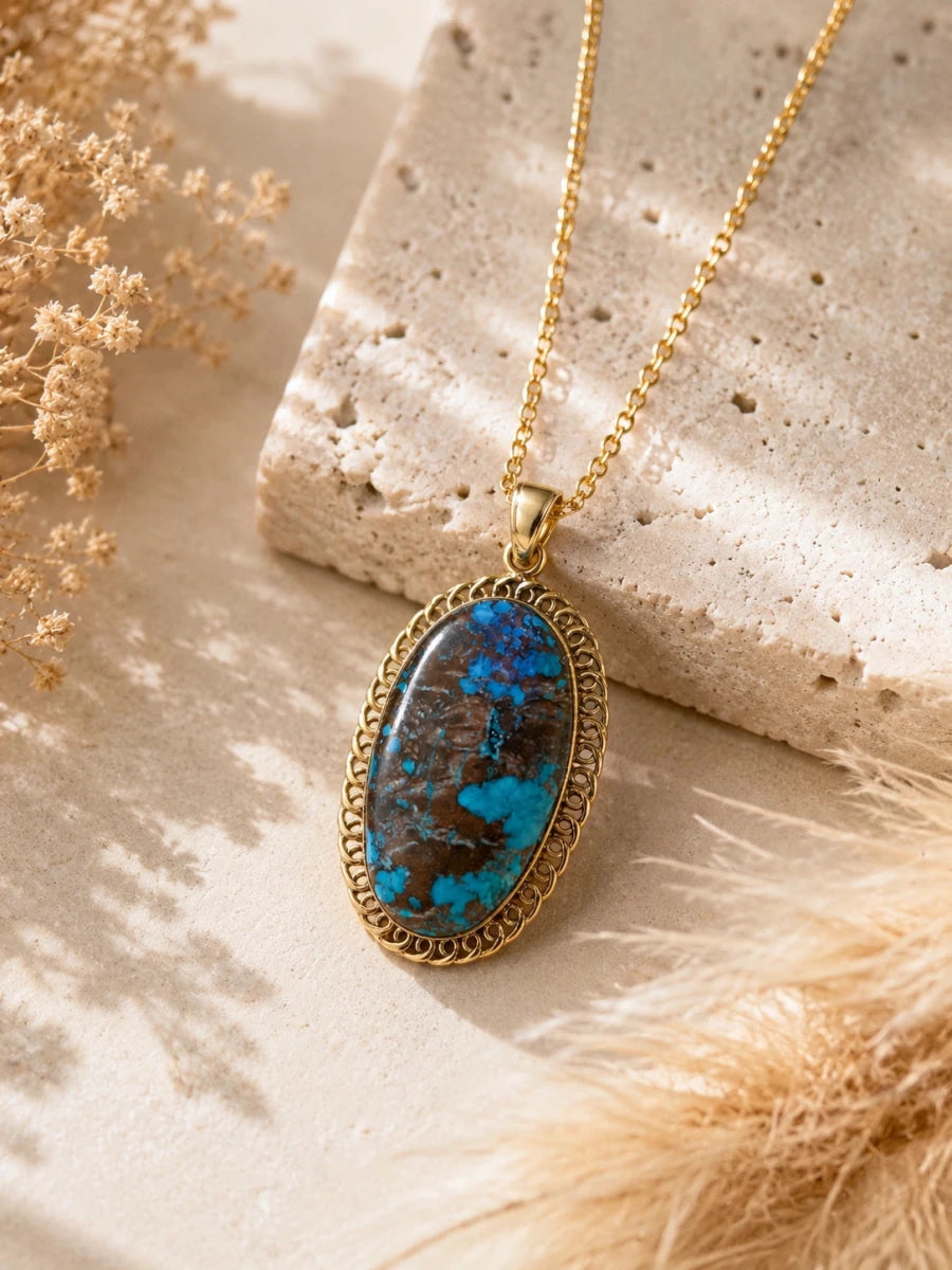 IMPERIAL BLUE PENDANT - Pomcha Jaipur