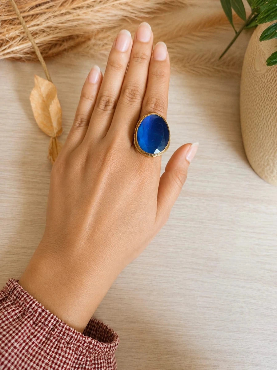 IMPERIAL BLUE RING - Pomcha Jaipur