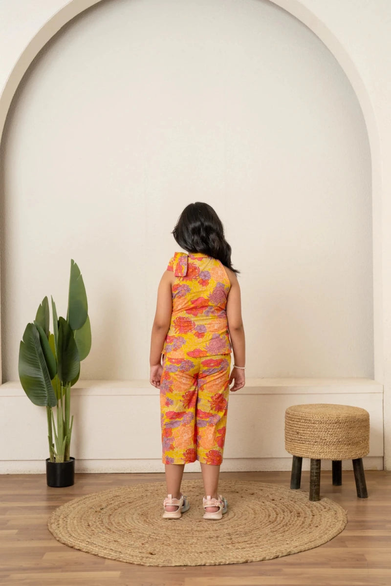 KHILKARI FLORAL SUMMERY COTTON CO-ORD SET - Pomcha Jaipur