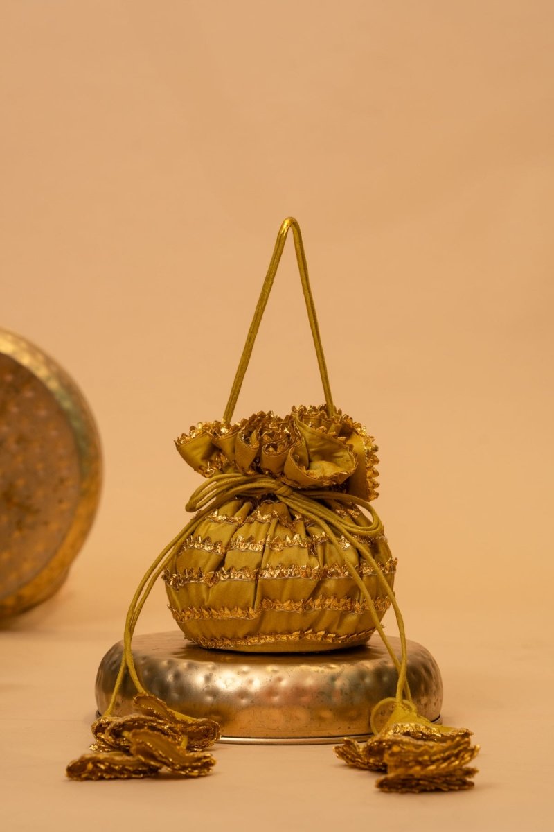 NOOR GOLD POTLI BAG - Pomcha Jaipur