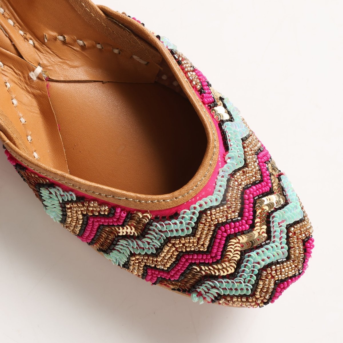 RANGBIRANGI SEQUIN MOJARI - Pomcha Jaipur