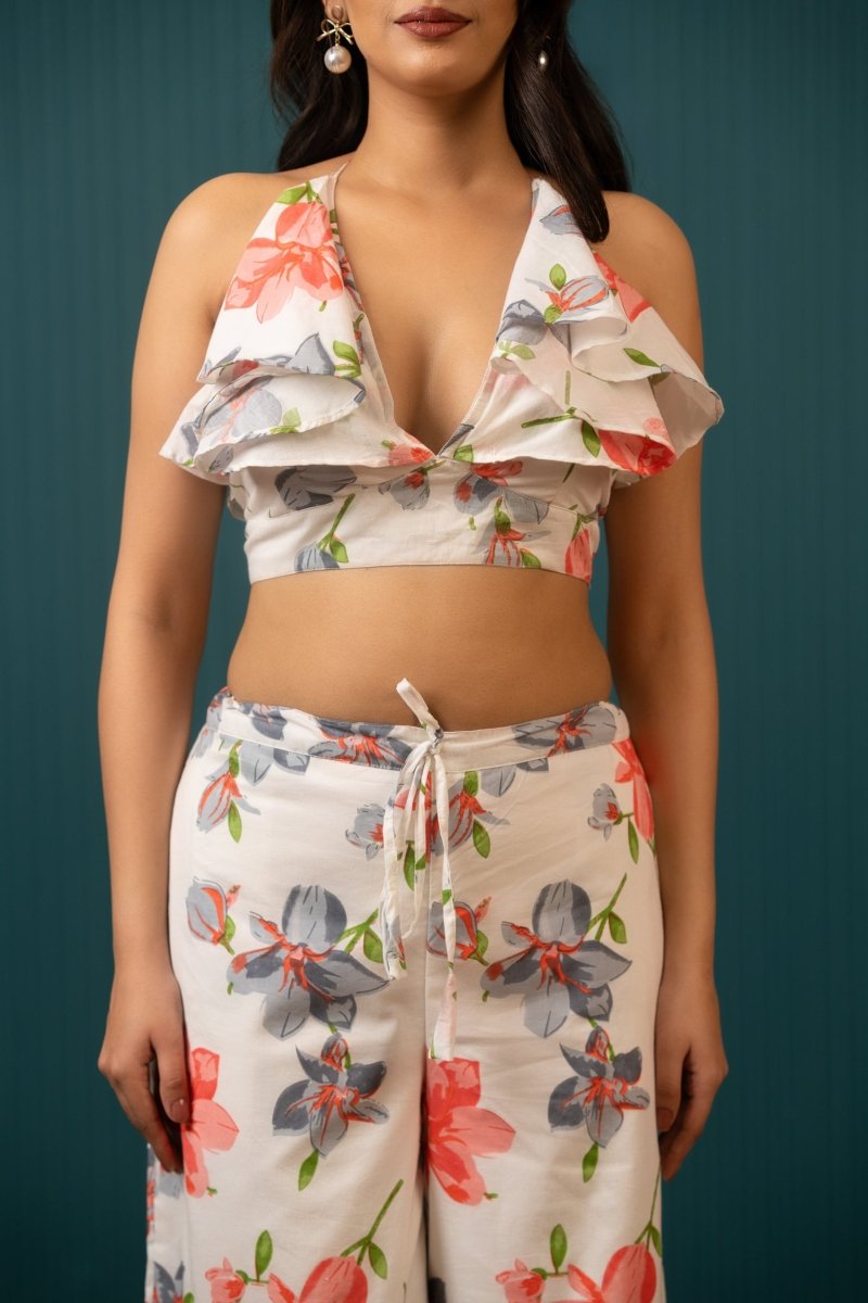 SUKOON BREEZY SUMMER SAFED FLORAL PRINT PANT SETS - Pomcha Jaipur