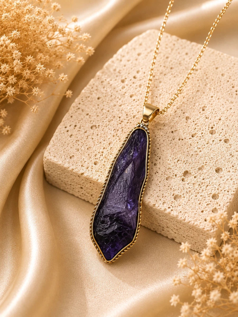 VIOLET VEIL PENDANT - Pomcha Jaipur