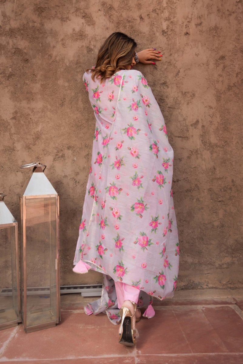 GULAB MODAL COTTON SUIT SET - Pomcha Jaipur