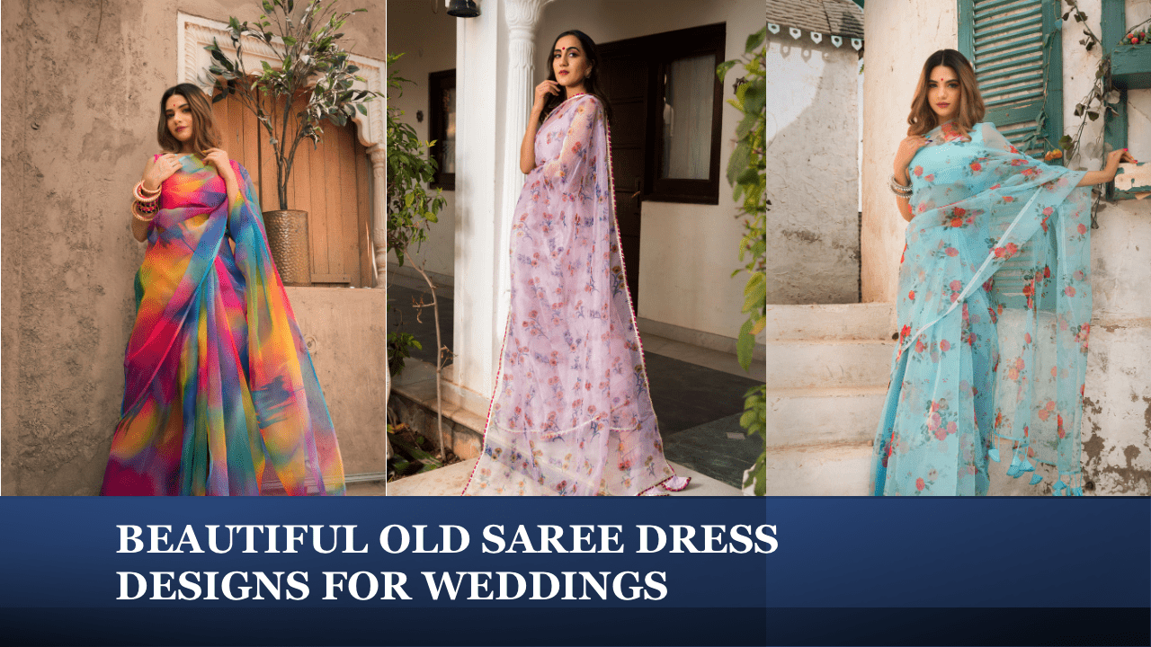 Beautiful Old Saree Dress Designs for Weddings - Pomcha Jaipur