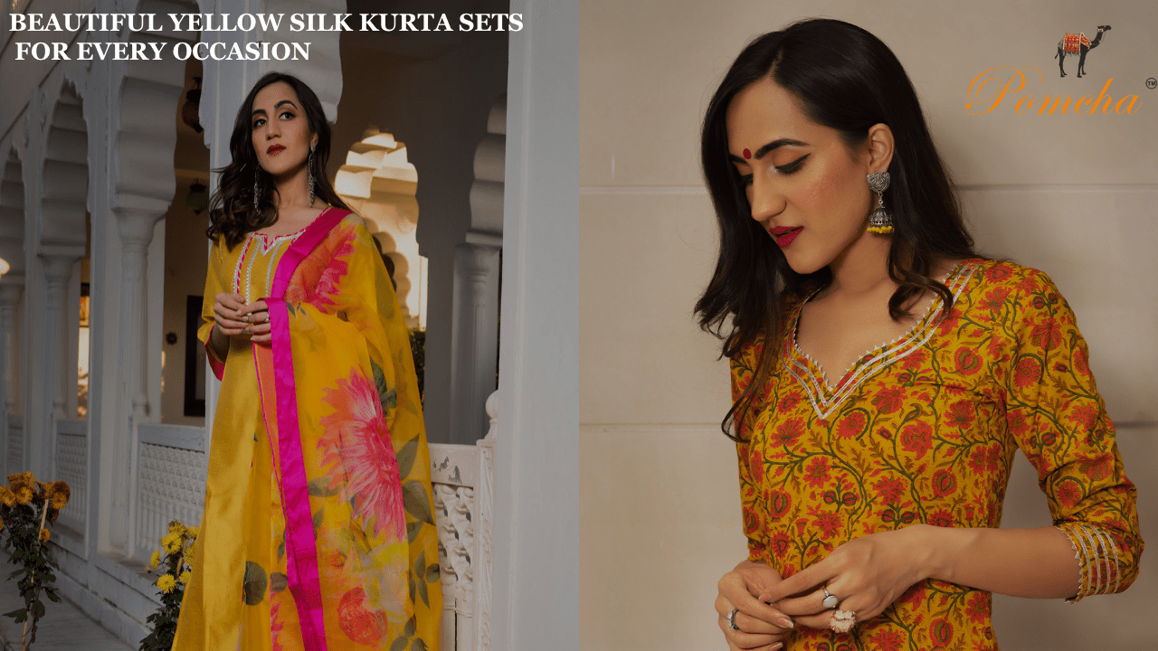 Beautiful Yellow Silk Kurta Sets for Every Occasion - Pomcha Jaipur