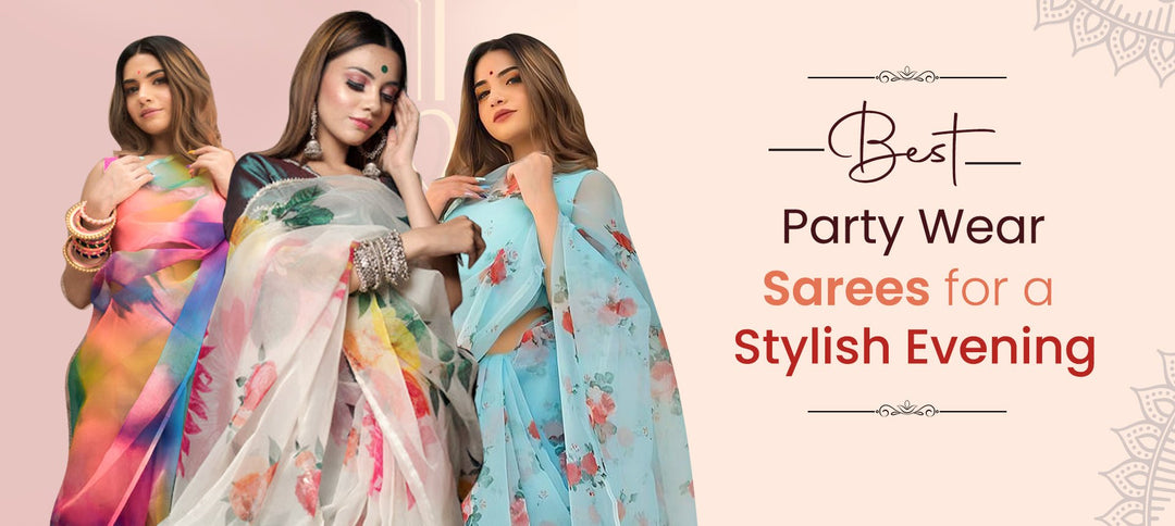 Best Party Wear Sarees For A Stylish Evening - Pomcha Jaipur