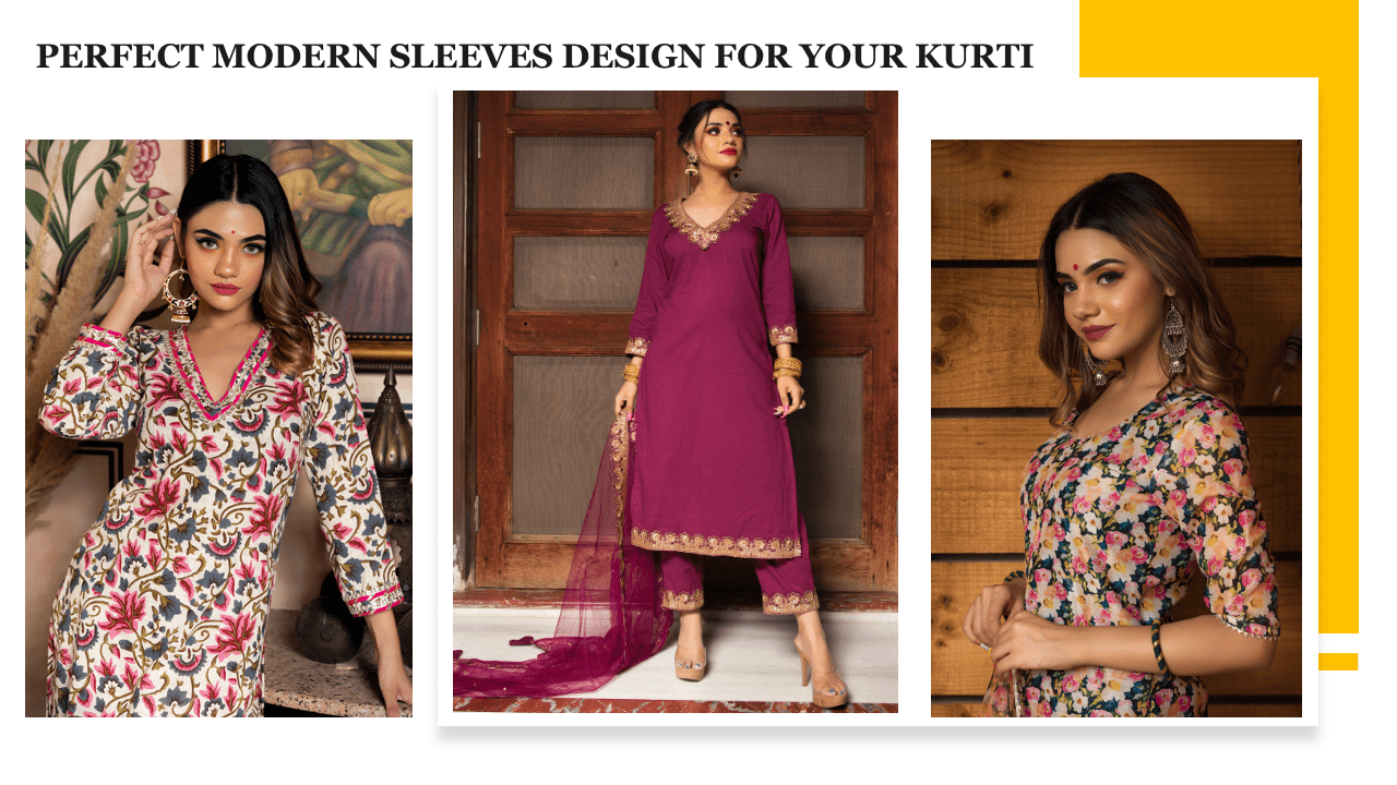 Creative Ideas to Get the Perfect Modern Sleeves Design for Your Kurti - Pomcha Jaipur