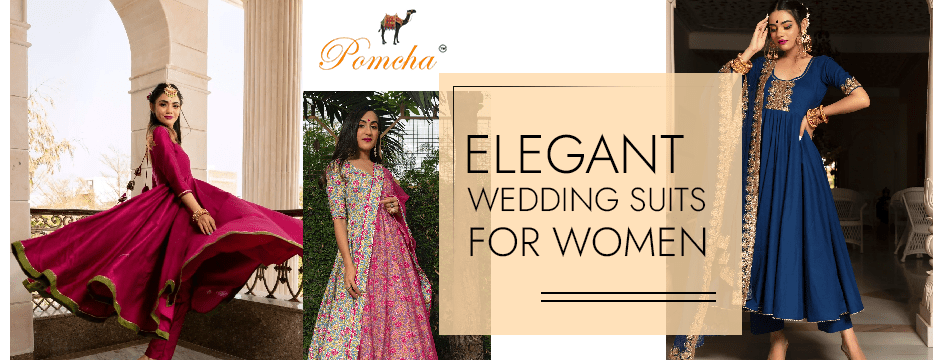 Elegant Wedding Suits for Women: Redefining Bridal And Guest Fashion - Pomcha Jaipur
