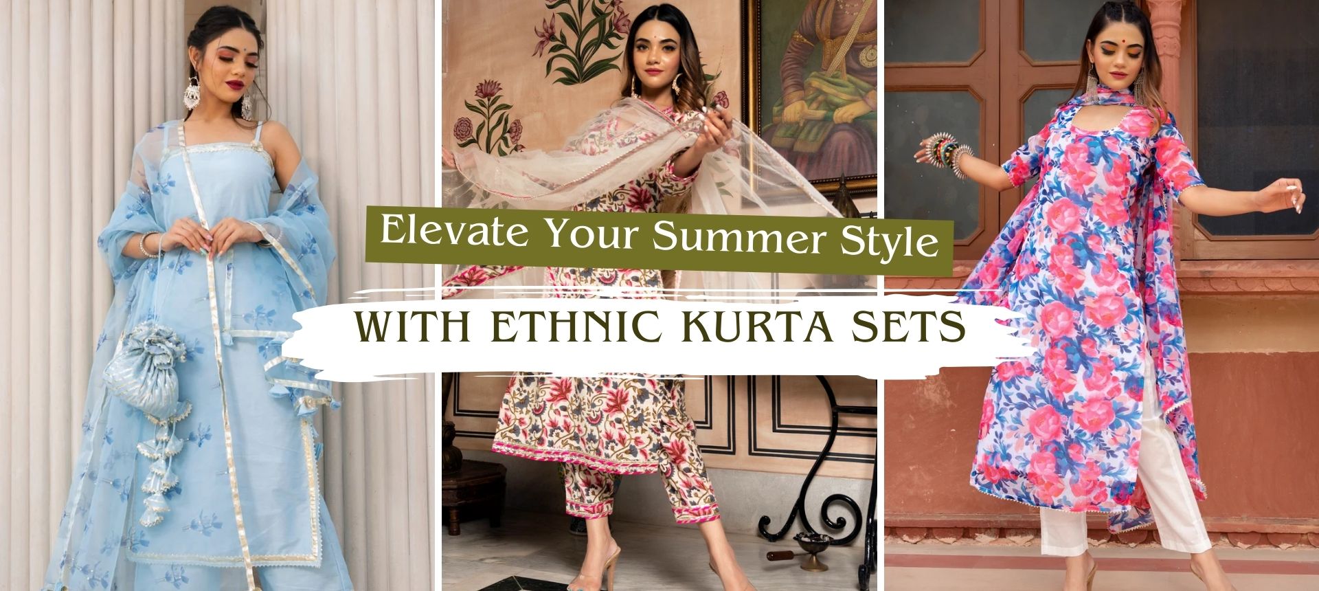 Elevate Your Summer Style with Ethnic Kurta Sets - Pomcha Jaipur