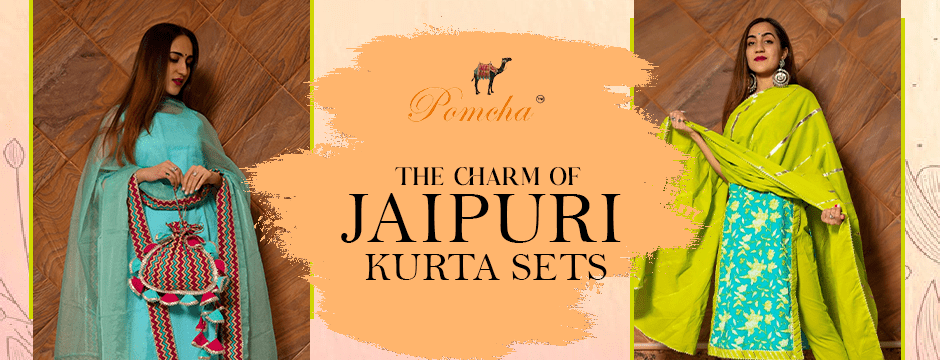 Embrace Tradition with A Modern Twist: The Charm of Jaipuri Kurta Sets - Pomcha Jaipur
