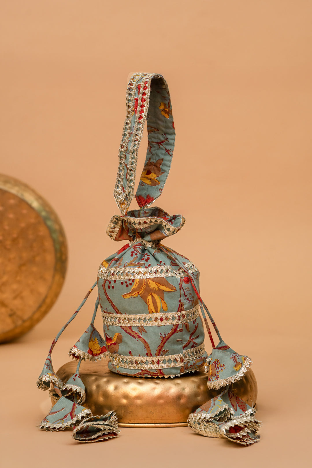 FLORA FEST GOTA PATTI  POTLI BAG