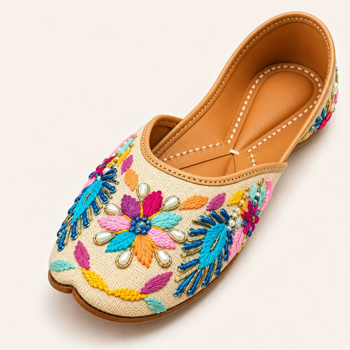 RANGBAHAR MULTICOLOR HAND WORK JUTTI FOR WOMEN