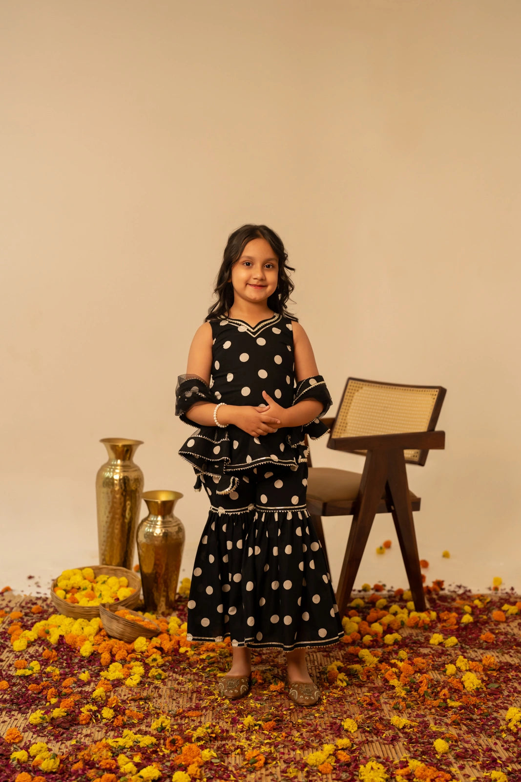 COTTON POLKA DOTS FAMILY OUTFIT COMBO