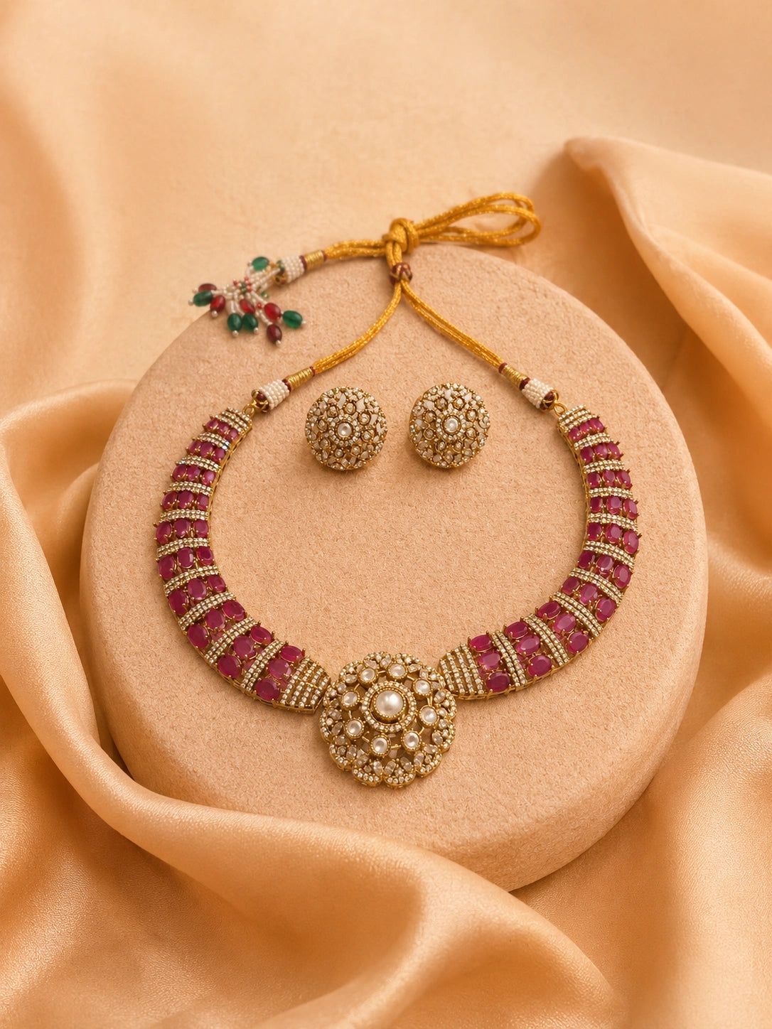 ROYAL RUBY CHARM FASHION NECKLACE FOR WOMEN
