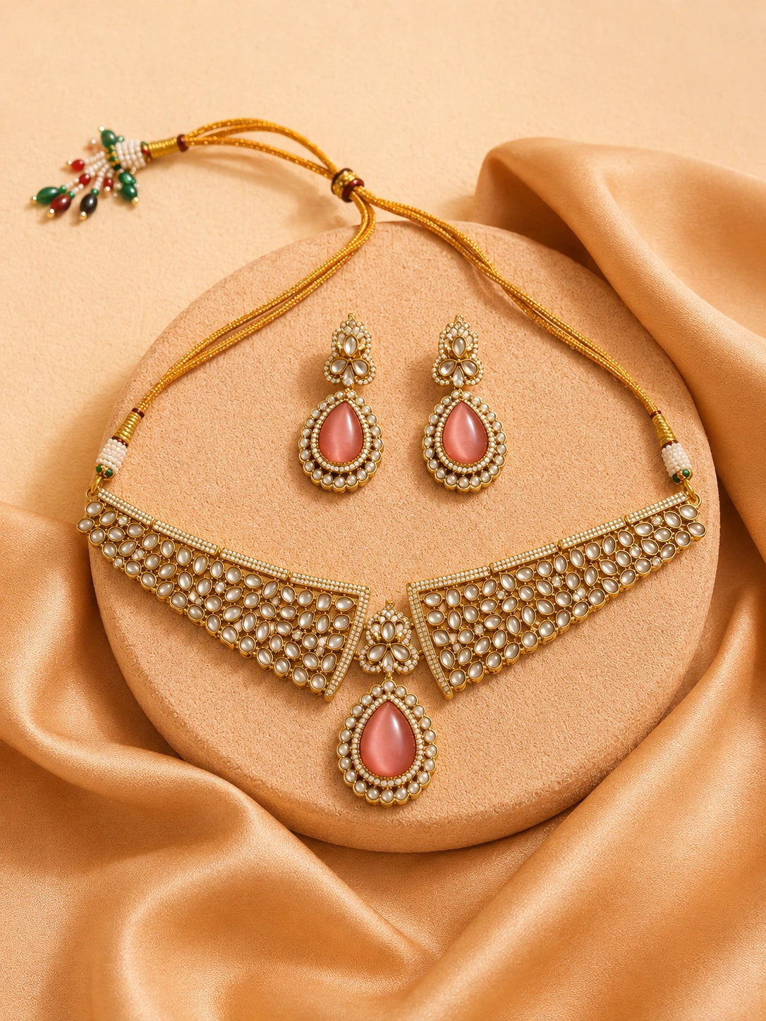 BLUSH PEARL GLOW FASHION NECKLACE FOR WOMEN