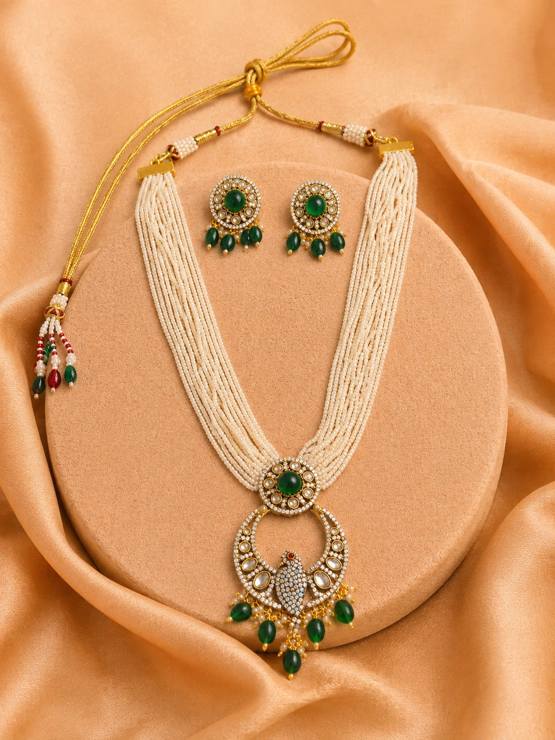 PANNA MAHAL NECKLACE SET FOR WOMEN