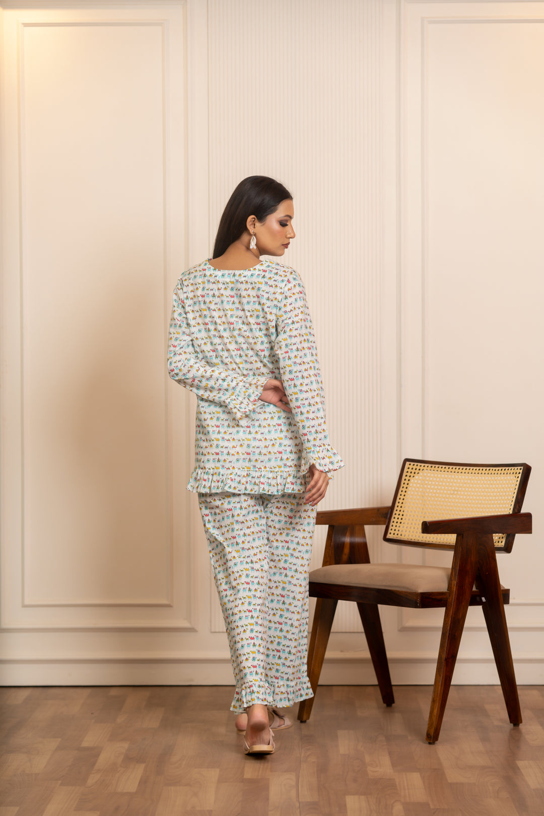 SUKOON NEEL SAFED SAFAR COTTON  CO-ORD SETS