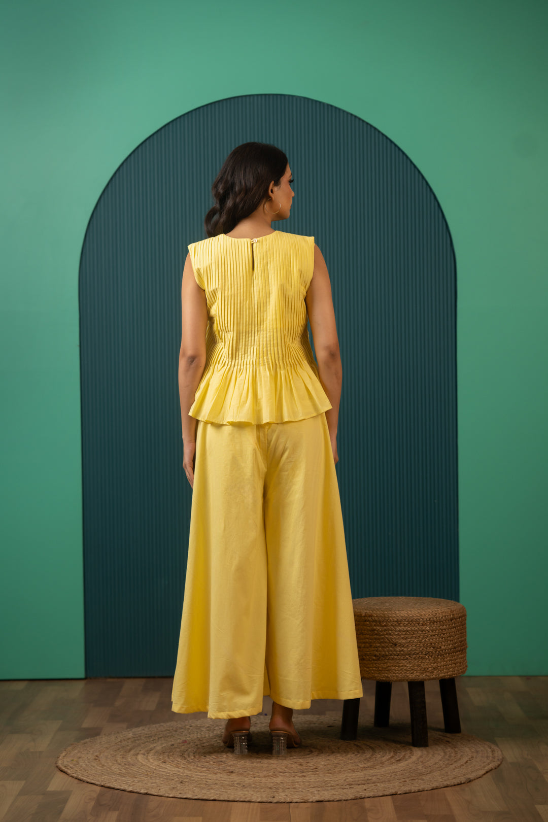 SUKOON  YELLOW MUSE COTTON CO-ORD SETS