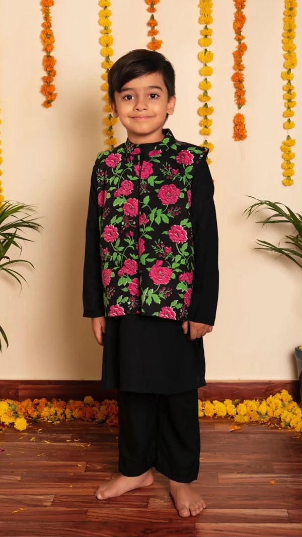 GULMOHAR COTTON HAND BLOCK PRINT FAMILY OUTFIT COMBO