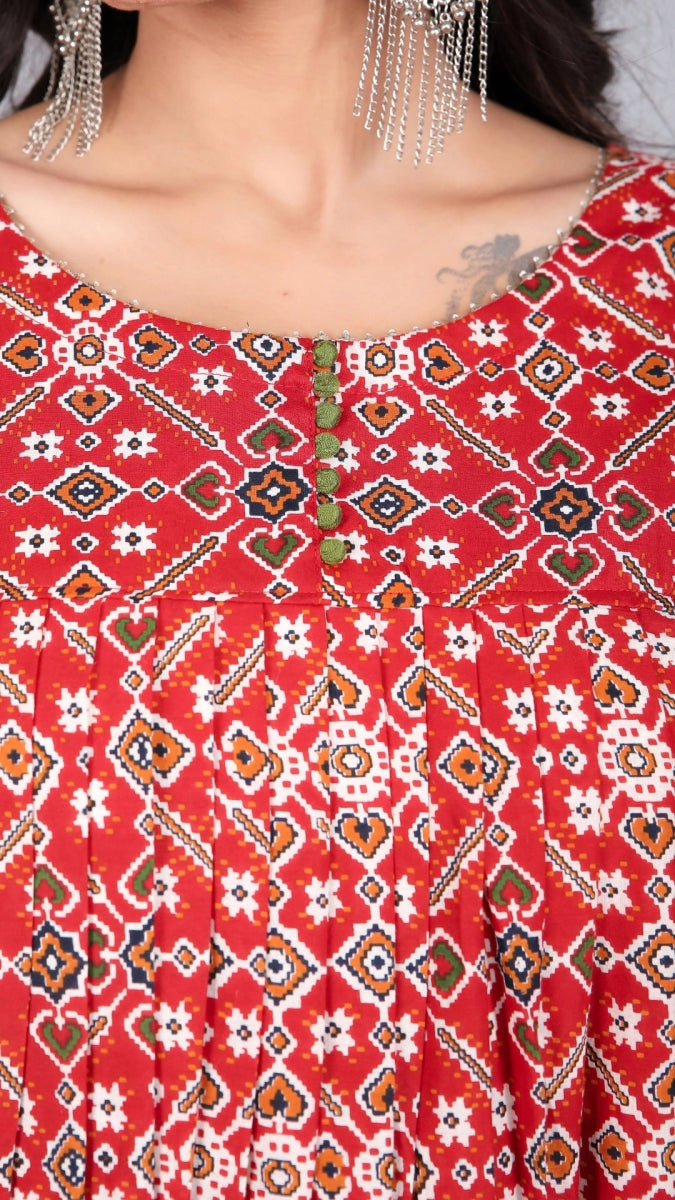 AAGAM COTTON ANARKALI SET - Pomcha Jaipur