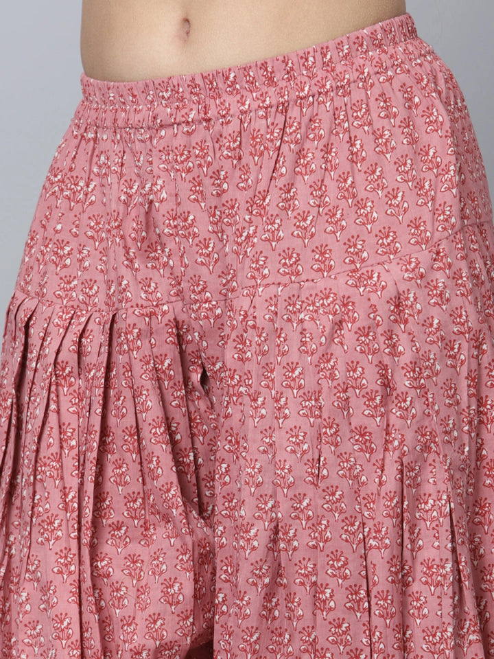 AAINA COTTON BLOCK PRINT SALWAR KURTA SET - Pomcha Jaipur