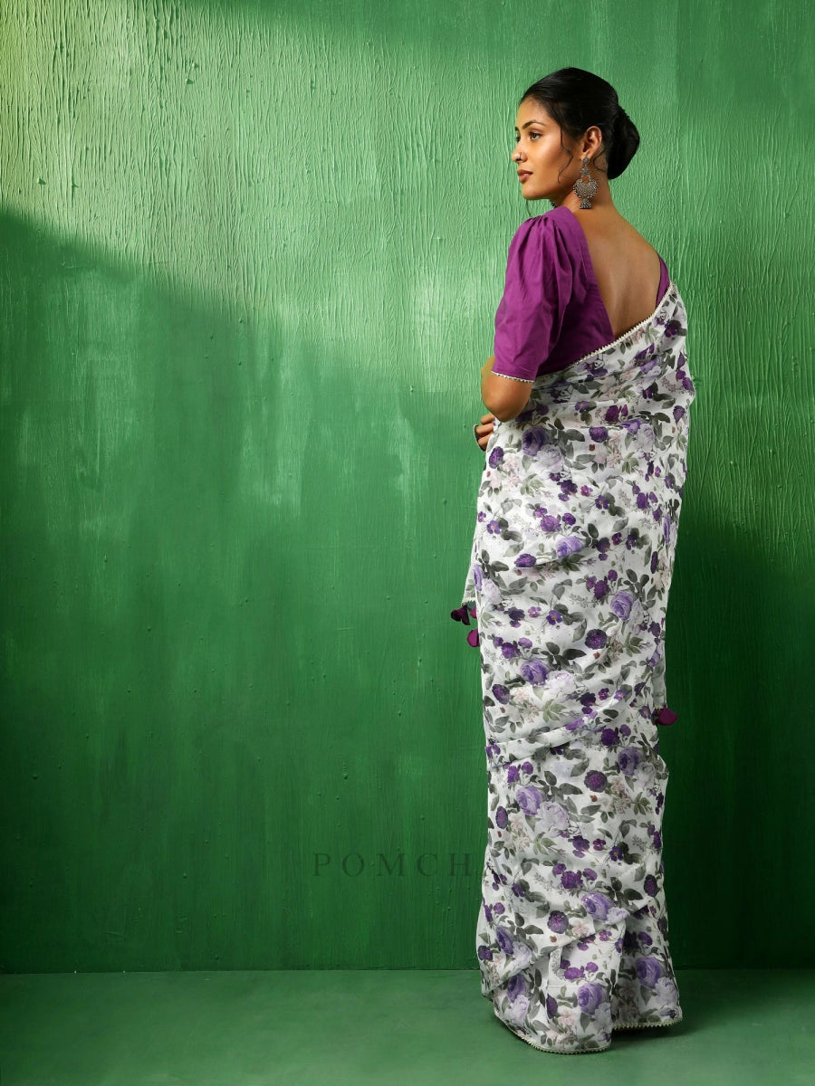 ADAA JAMINI ORGANZA SAREE - Pomcha Jaipur