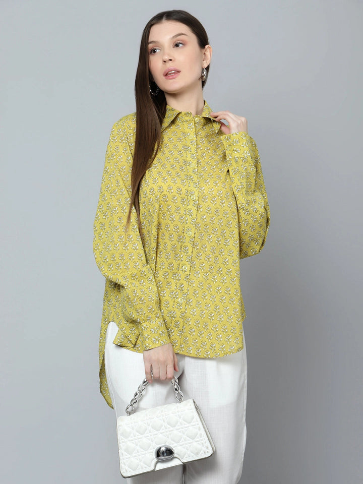 ANVI COTTON WOMEN SHIRT - Pomcha Jaipur