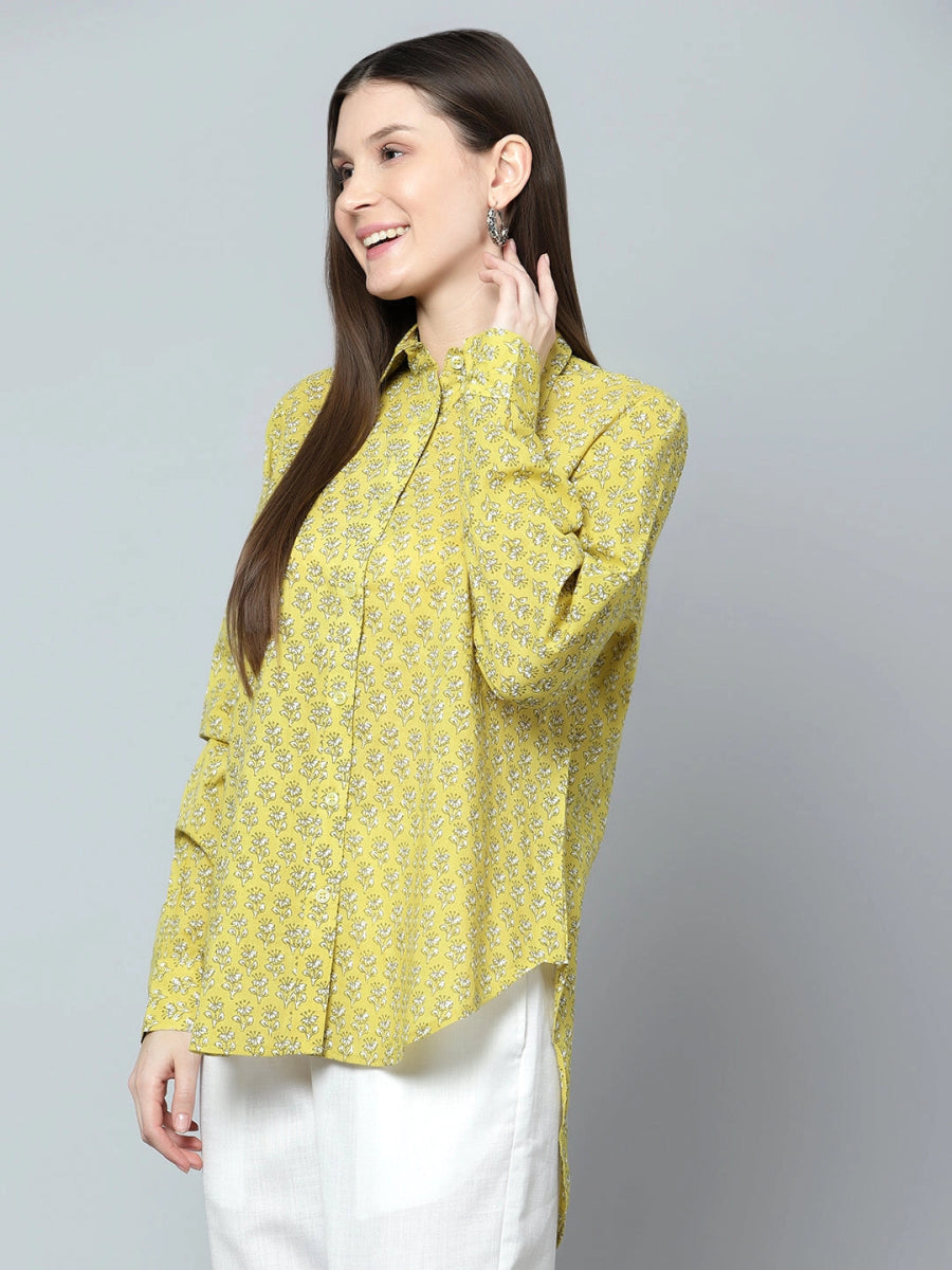 ANVI COTTON WOMEN SHIRT - Pomcha Jaipur