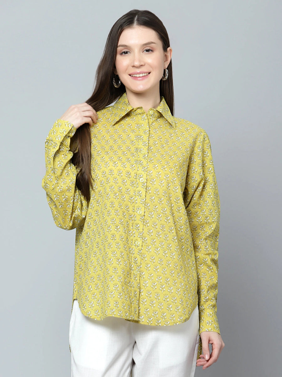 ANVI COTTON WOMEN SHIRT - Pomcha Jaipur