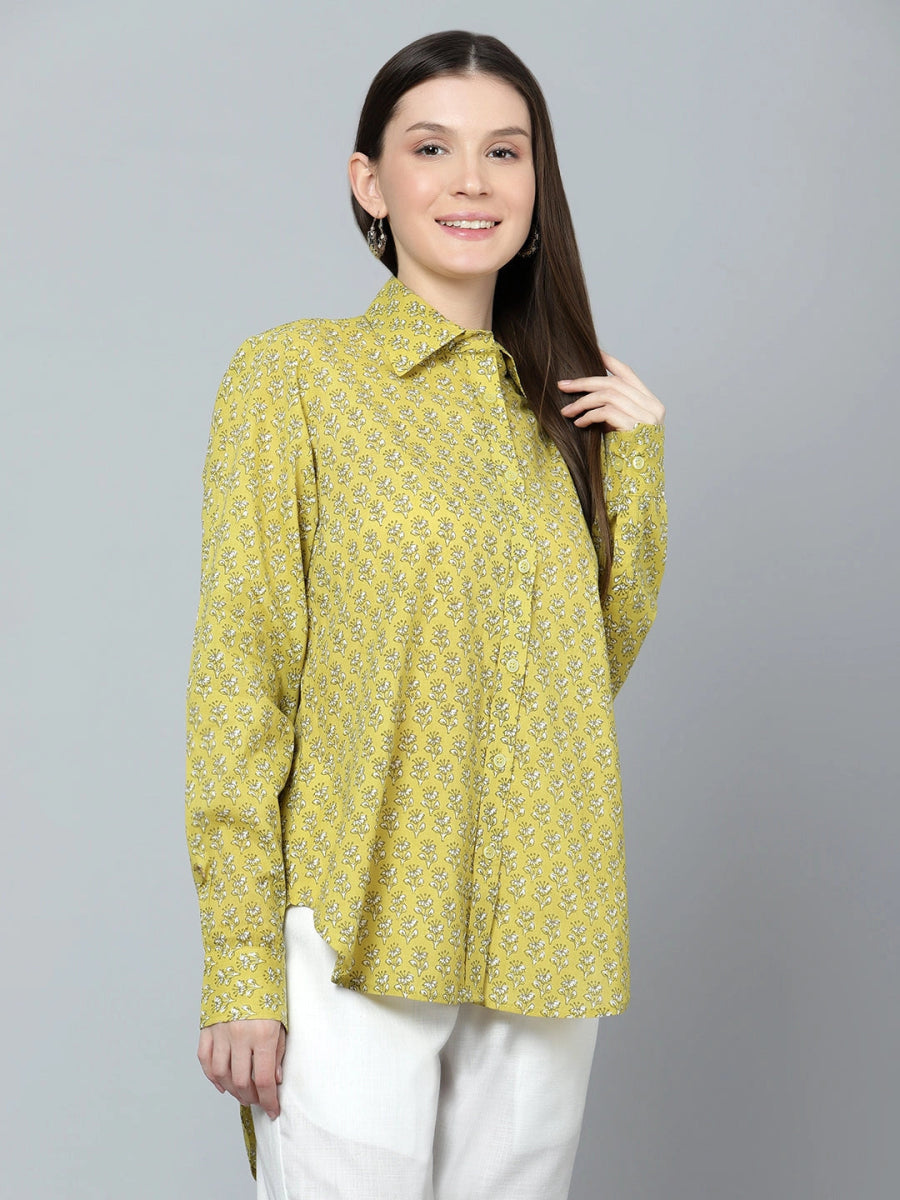 ANVI COTTON WOMEN SHIRT - Pomcha Jaipur