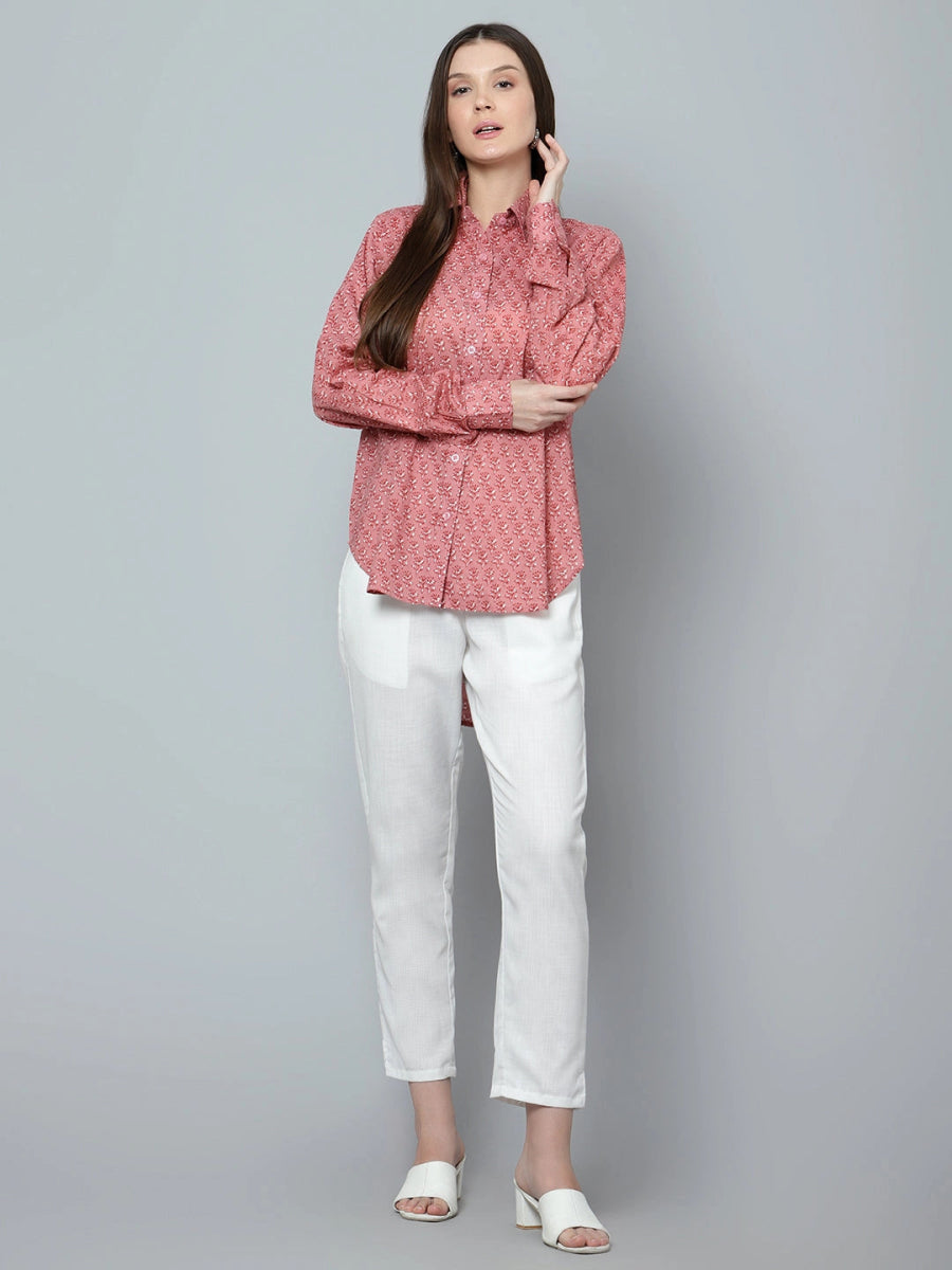 ANYA COTTON WOMEN SHIRT - Pomcha Jaipur