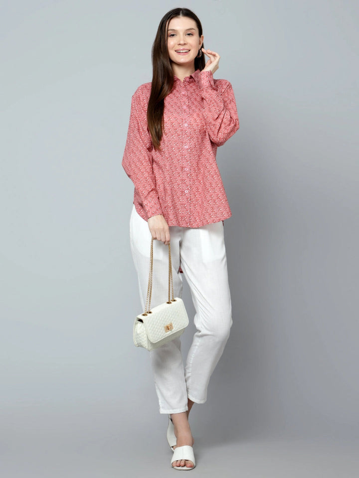 ANYA COTTON WOMEN SHIRT - Pomcha Jaipur