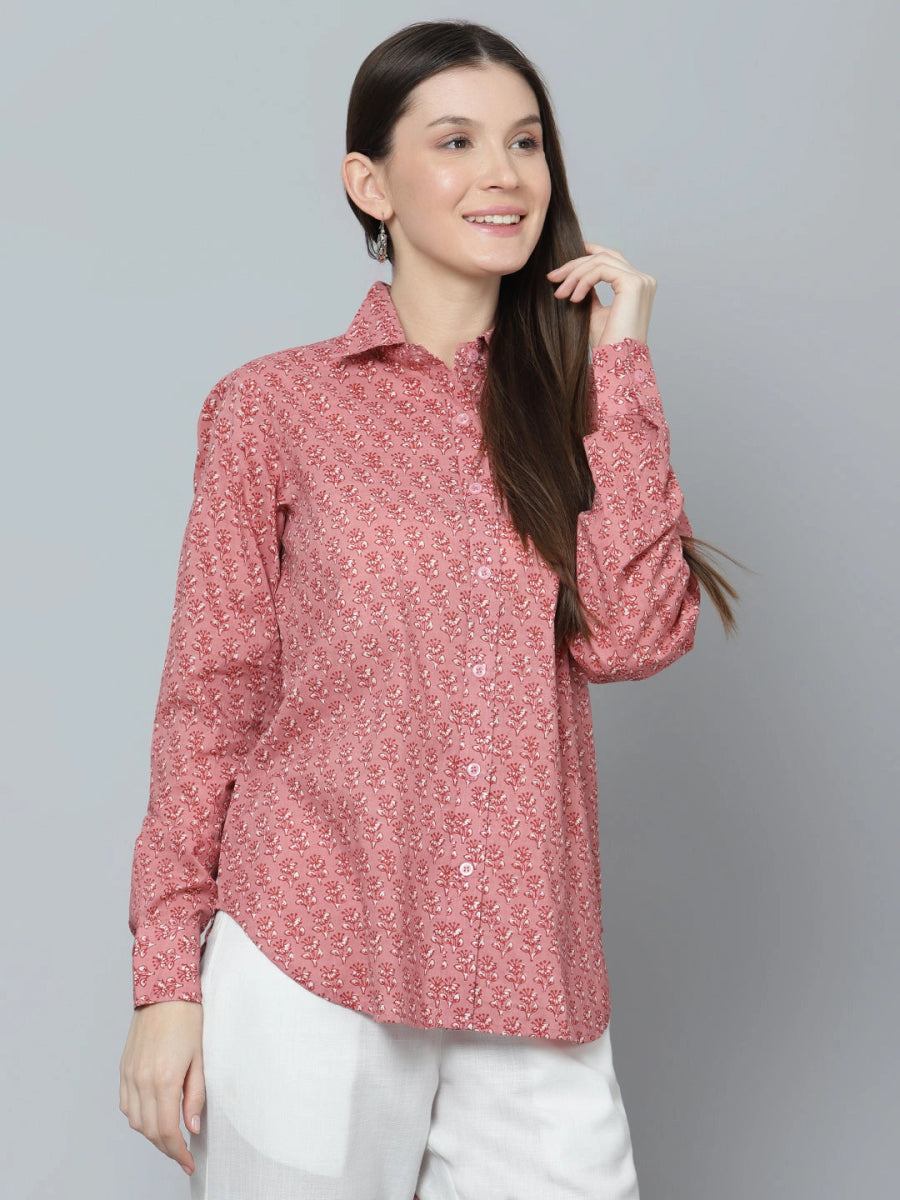 ANYA COTTON WOMEN SHIRT - Pomcha Jaipur