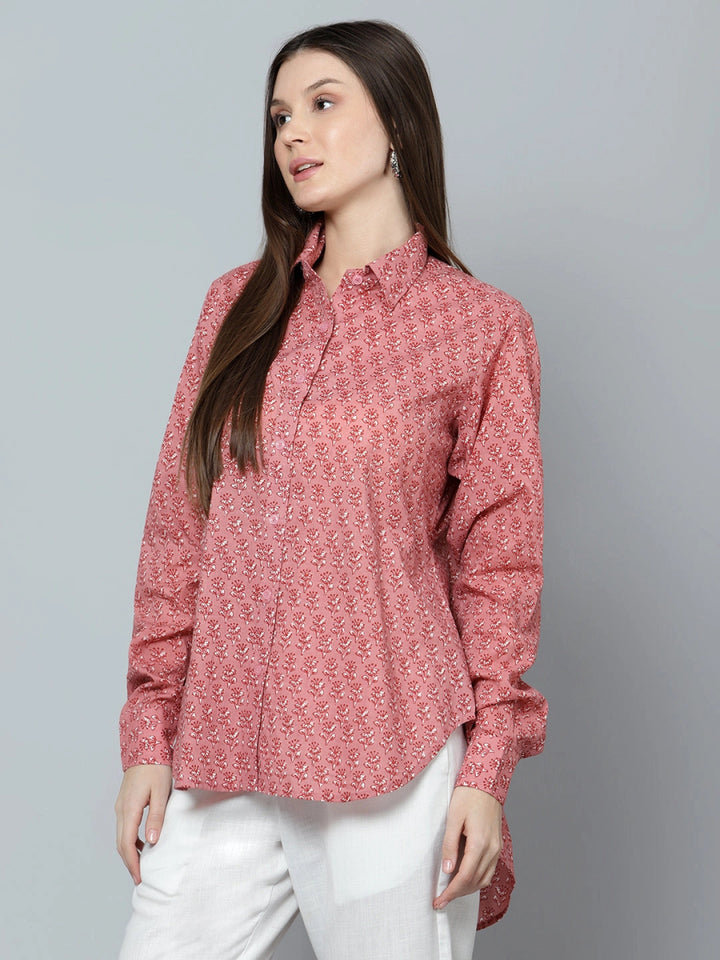 ANYA COTTON WOMEN SHIRT - Pomcha Jaipur