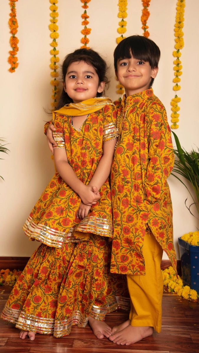 BACHPAN DARPAN SHARARA SET - Pomcha Jaipur