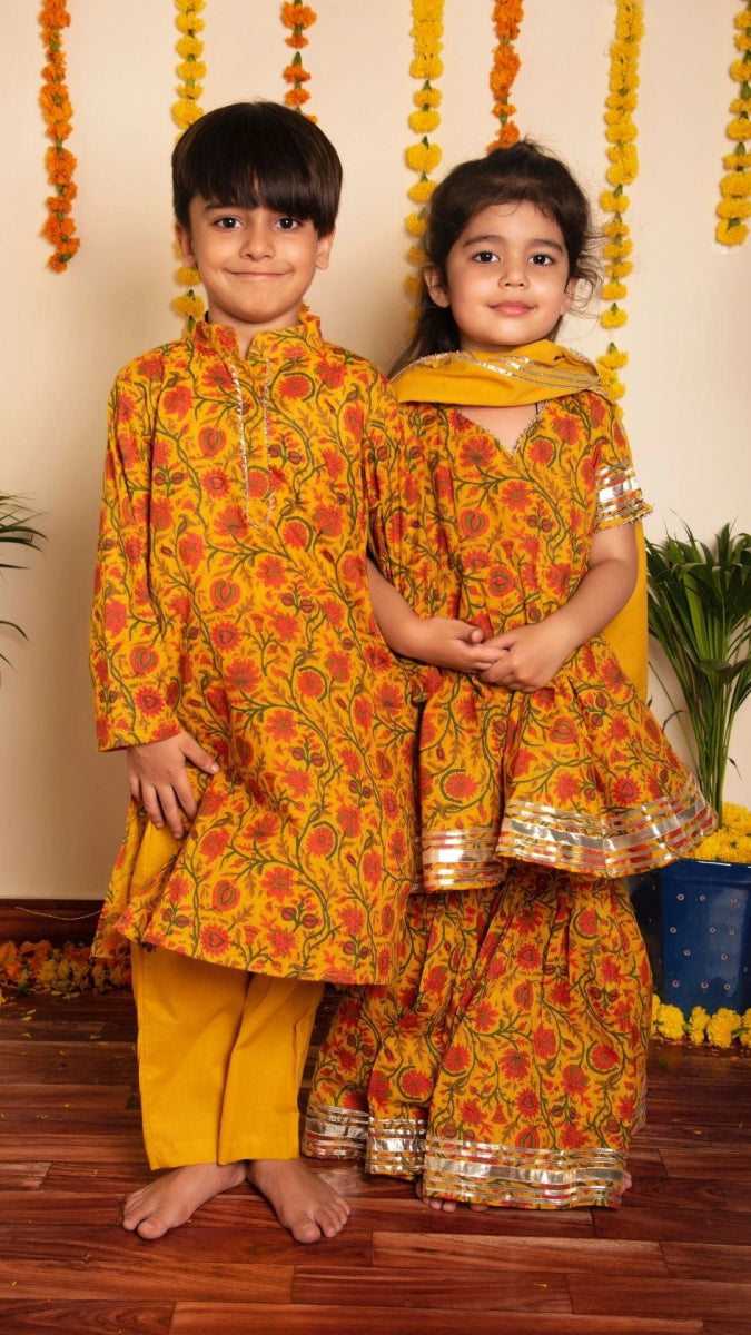 BACHPAN DARPAN SHARARA SET - Pomcha Jaipur