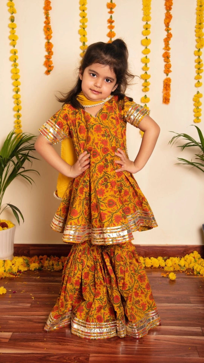 BACHPAN DARPAN SHARARA SET - Pomcha Jaipur