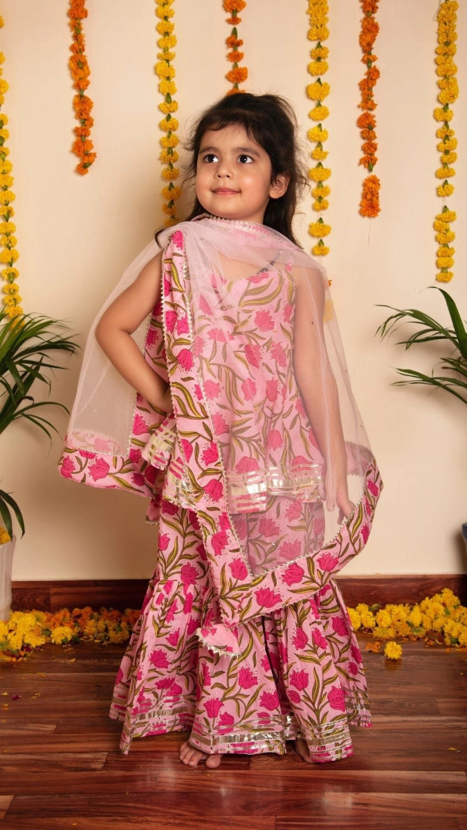 BACHPAN NAZAKAT SHARARA SET - Pomcha Jaipur