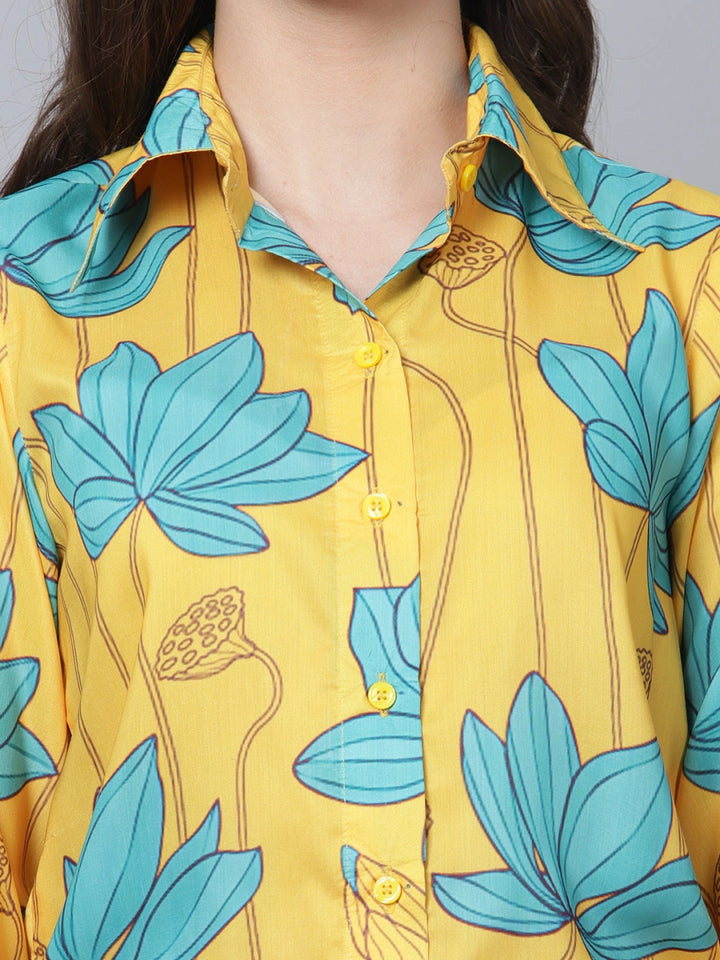 BLUE CARNATION MUSLIN CO - ORD SET - Pomcha Jaipur